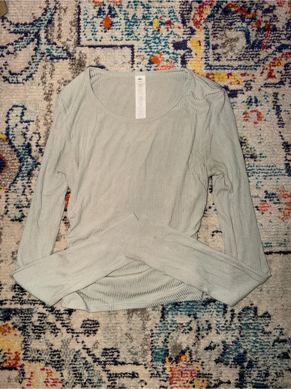alo yoga ribbed long sleeve top
